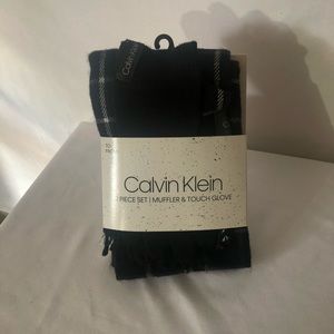 Calvin Klein scarf and glove set.